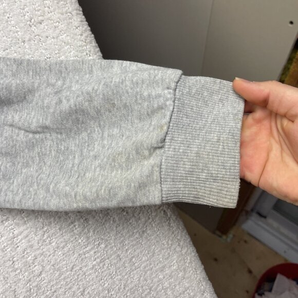 Y2K DC Shoes Full Zip Hoodie Men S Logo Gray Purple Skateboarding Grunge Read - Picture 6 of 16